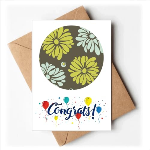 Blume Gelb Chrysantheme Blume Hochzeit Karten Glückwunsch Gruß Umschläge