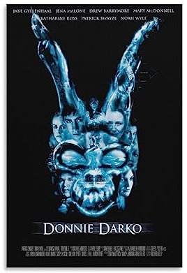 Donnie Darko Horror-Film-Poster, Kunstposter, Leinwand, Gemälde, Dekor, Wanddruck, Foto, moderne Dekoration