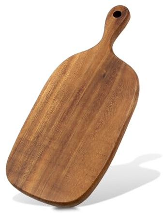 Tablas de cortar de nogal negro con mango y agujero, tablas cuadradas de madera de nogal para cortar charcutería, tabla de servir pan, bandeja de servir de madera maciza para el hogar, cocina, carne,