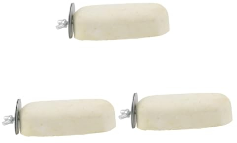 POPETPOP 3pcs Enrichment Toy for Birds Squirrels Hamsters Pumice Stone Animal Calcium Teething Stone Grinding Toy