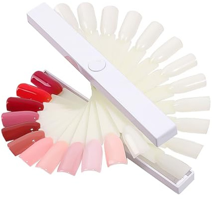 Nuancier Ongles D’éventail, Présentoir Blanc 1 Set