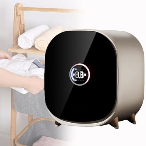 Spdazzleburst Secadora de condensación pequeña, Secadora de ventilación, Capacidad de 0,8 kg, para Uso en encimera o Montaje en Pared, compacta, Mini Secadora centrífuga, para el hogar