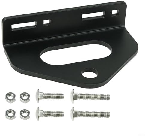 Aprilsunnyzone Kit di gancio di traino, per tosaerba a rotazione zero, gancio di traino da 6 mm, foro centrale da 3/4, installazione rapida, facile da riporre, routine di cura del prato