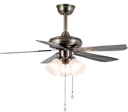 YongYR Modern Chandelier, Pendant Light Fixture Retro Ceiling Fan Light Modern Minimalist Ceiling Fan Light Dining Room Living Room Fan Chandelier E27 Fan Light Kitchen Island Light