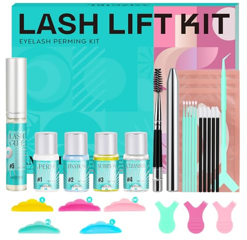 AMZGIRL Kit de Lifting y Coloración de Pestañas, Kit de Extensión de Pestañas Naturales, Kit de Extensión de Pestañas de Calidad de Salón (Set de Lifting y Coloración de Pestañas)