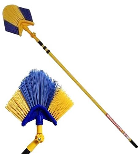 3M Professional Extendable Ceiling Duster – Telescopic Cobweb Brush with 180° Swivel Head – Heavy Duty Feather Duster for High Walls, Fans & Corners – Ladder Free Cleaning for Homes, Offices