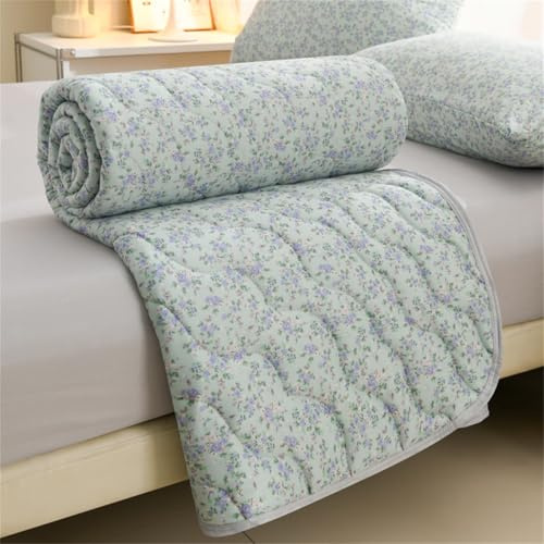 Odot Coverless Duvet Double Bedspreads Quilted 200x230cm, 4.5 Tog Lightweight Cosy Bed Duvet Double King | Bedding Throw for All Seasons Summer Comforter -Florals