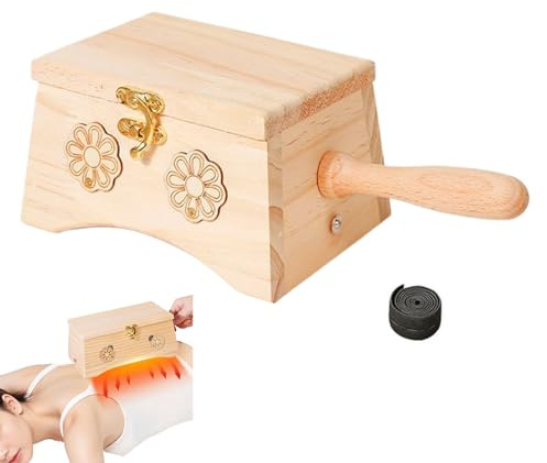 Massagebox Für Den Körper Bauchmassage Aus Holz | Haushalts Massagegerät Ergonomisch Mit Tragegurt Für Erwachsene Universell Einsetzbar An Mehreren Körperbereichen