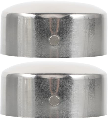 Artibetter Handrail End Caps 1.97 in Tube Protector with Screw Hole Rail Support Decorative End Cover for Stair Railings Handrail Fittings in Schools Offices and Staircases 2 pcs