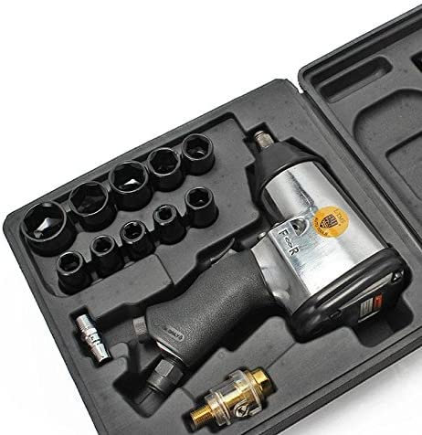 GrecoShop Avvitatore pneumatico 1/2 - pistola avvitatrice per ruote ad aria pneumatica con bussole