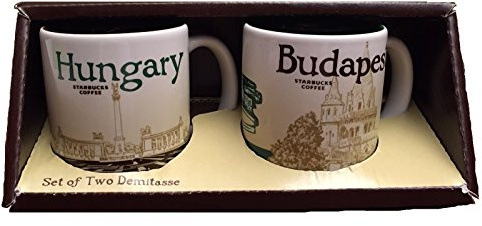 Starbucks Set Demi Tasse Bonnets 89 ml Hongrie Budapest Hungary