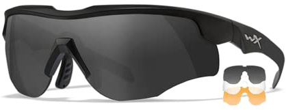 Wiley X │ WX Rogue Comm | Sonnenbrille Herren | Schutzbrille │ Taktische Militärische MTB Brille Laufbrille Radfahren Fahrt Wandern Fischen Outdoor-Aktivitäten Airsoft | 100% UVA/UVB-Schutz