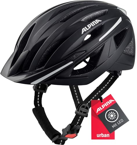 ALPINA HAGA cykelhjälm, unisex – vuxna, svart matt, 58-63