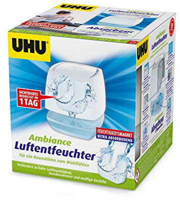 UHU Luftentfeuchter Ambiance weiß + Nachfüll-Tab 450g