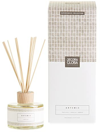 DECORAGLOBA - Ambientador Mikado, Difusor de Perfume - Fragancia Artemis - Aroma a Vanilla, Coco y especiado - Colección Grecia Experience (250ml)