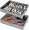 Organizador Zapatos 2 Pcs, para 16 + 4 Pares de Botas, Almacenaje bajo Cama y para Parte Superior del Armario, Cajas para Guardar Organizar con Ventana Transparente