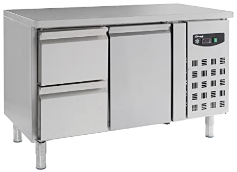 Table Réfrigérée Positive avec Tiroirs à Gauche Série 700-1 à 3 Portes - Combisteel - R600A 2 Portes 1360x700 700 Pleine