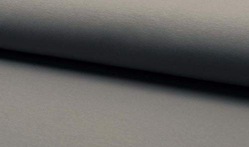 French Terry Stoff - Sommersweat, Taupe als Meterware zum Nähen, 50 cm