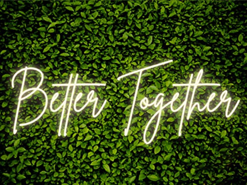 LED-Leuchtreklame Better Together Nachtlicht für Zuhause, Schlafzimmer, Wohnzimmer, Kunstdekoration, Party, Hochzeitstag, Geburtstag, mit USB 5 V