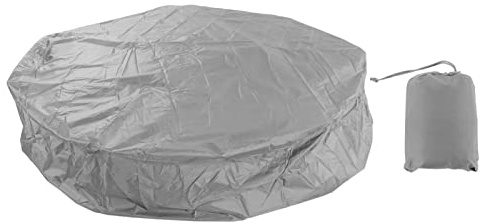 Abdeckung, aufblasbar, den Außenbereich, , Poolmöbel, Staubschutz, runde Badewanne, 190 Silber, Polyester, Taft, wasserdicht (210 x 30 cm, Grau)