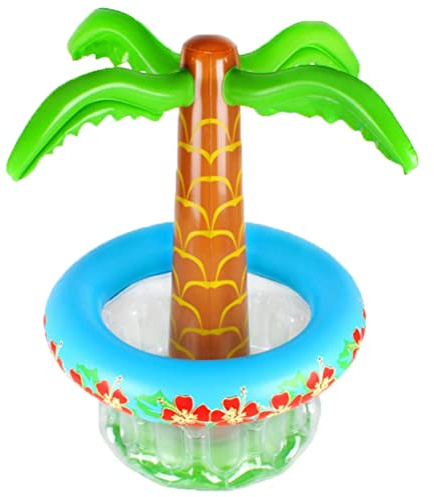 RiToEasysports Inflatable Palm Tree, Lightweight Portable Coconut Tree Shape Ice Bucket Inflatable Beer Cooler for Summer Party