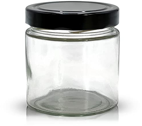 Apoidea – Honiggläser 500g mit DEEP Twistoff Deckel in Schwarz 52 Stück/Honiggläser 500g mit Deckel/Honigglas und Einweckglas Deepglas/Hochwertige Honig Gläser für Ihren eigenen Honig
