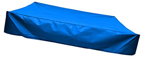 Sosoport Quadratische Sandkastenabdeckung Blau 180x180cm Für Kinder Sandkastenplane Mit Zugseil Faltbare Wetterfeste Abdeckung Für Garten Und Kleine Badewannen Schutz Vor Verschmutzung Und Staub