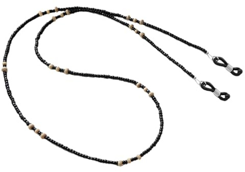 Holibanna Brillenkette Damen Retro Stil 26 Zoll Gläserketten Aus Holzperlen Anti-Verlust Brillenband Für Sonnenbrillen Und Lesebrillen