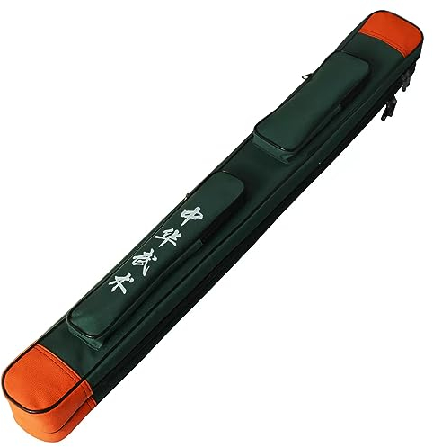 Miuxe Katana Tasche Universal Canvas Schwerttasche, Tai Chi Schwert Doppelschwerttasche, Kampfsport Waffentasche Umhängetasche Kung Fu Tasche Geeignet für Foliensäbel Degen und Säbel