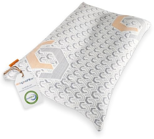360 Hybrid Pillow® - Premium Contour Pillow for Side & Back Sleepers | Queen Size Cooling Gel Memory Foam | Ergonomic Supportive Comfort | Adjustable for Side, Back, Stomach Sleepers