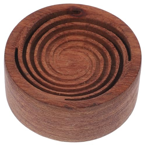 HOOTNEE Essential Oil Diffuser Round Design Portable Aromatherapy Diffuser for Car Natural Wood Adornment Non-fire Air Freshener for Home and Office