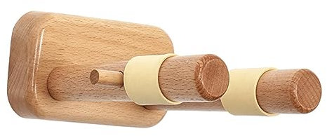 BESTonZON Wandhalterung Für Gitarren Aus Massivem Holz Einstellbarer Gitarrenhalter Mit Split-design Für Akustikgitarren Und Ukulelen Einfach Zu Montieren Stabil Und Langlebig