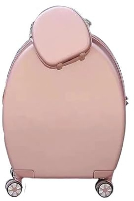 DFJOENVLDKHFE Mittelgroßer Koffer, Gepäck, Flugkoffer, mittelgroßer Koffer mit Vier Rädern, Koffer(Rose Gold Set)