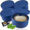 Inselkrone Juego de 4 cajas para pizzas con tapa, perfectas como caja de pizza, caja de fermentación y caja de masa, hasta 350 g de masa para pizza, silicona duradera y antiadherente, ideal como