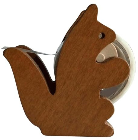 Dranng Katzen-Klebebandabroller, Klebebandabroller | Niedlicher Eichhörnchen-Klebebandhalter aus, Klebebandschneider | Desktop-Klebebandspender aus, Klebebandrollenhalter für den