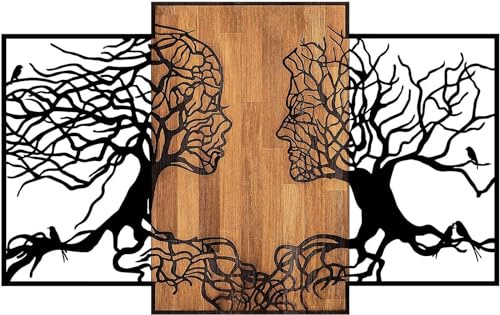 Wallity - Dekorative Wandaccessoires aus Holz und Metall, Beige