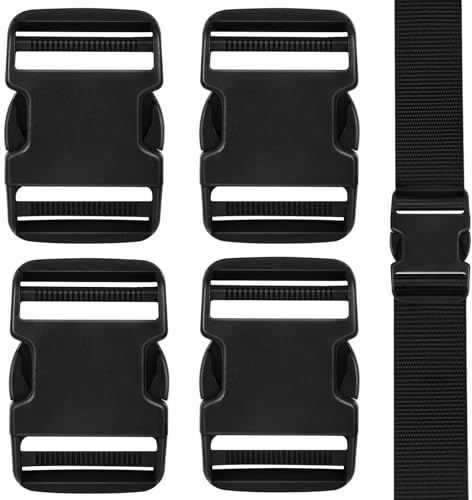AUAUY Plastic Buckles Clips, Backpack Belt Buckle | Replacement Buckles Clips for Backpack Repairing, Pet Collar, Webbing, Luggage Straps