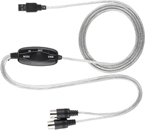 USB-MIDI-Kabel, Keyboard-Musikbearbeitungsleitung für MIDI-Schnittstellenkabel, Erleichtert die und Bearbeitung von Musik
