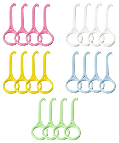 Aligner Removal Tool, 20 PCS Aligner Removal kit, Retainer Remover Tool, Invisible Tooth Removal Aligner Chewies and Removal Tool Kits for Tooth Cleaning Oral Care(5 Colors)