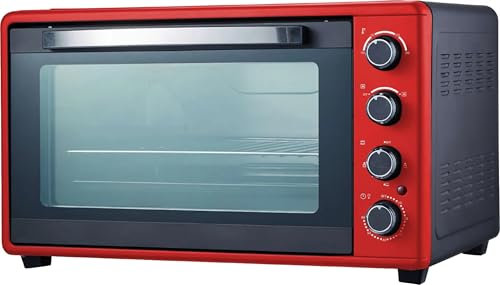 AKFE520 - Forno elettrico ventilato, 52 litri, 2000 watt, rosso