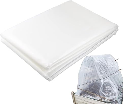 Película para Invernadero,Lámina Transparente Agrícola - Protección Resistente a UV para Jardinería Vegetal en Exteriores de Patio Balcón Césped