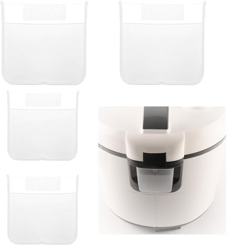 Hezhou 4 Pcs Recipiente Recolección Parcial Olla Arrocera Taza Recolección Agua Colectores Condensación Vaso Recolector Agua Repuesto Cajas Condensación Universales Ollas Eléctricas a Presión (A)