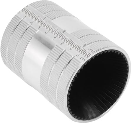 Denash Escariador de Tubo Interior Exterior, Herramienta de Desbarbado de Tubos de 5/16 a 2-1/8 Pulgadas con 48 Cuchillas y Escalas Dobles para Tubos de Acero Inoxidable, Cobre y