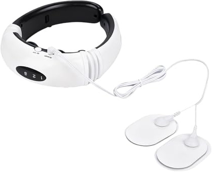 Dispositivo di massaggio al collo – Ricaricabile senza fili 6 modalità – Dispositivo di massaggio con 2 cuscinetti, per spalle corpo piedi casa donne uomini regalo
