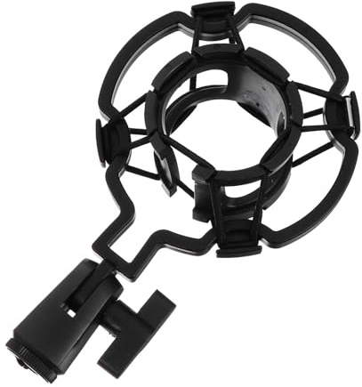 SHINEOFI Soporte de Micrófono Antivibración Suspensión para Micrófono de Condensador Soporte Plástico de Reducción de Vibraciones para Estudio y Transmisión
