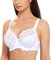 Delimira Women's Full Coverage Non-Foam Floral Lace Plus Size Underwired Bra White 38E