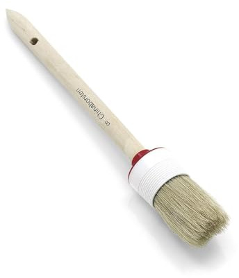 Nölle Industrie-Ringpinsel, helle Borstenmischung, Größe 04, 40 mm 00053254 (Rundpinsel Schuller Email-Lackpinsel Kleberpinsel Vertreiber Ringstrichzieher Lyoner Schrägstrichzieher Plattpinsel)