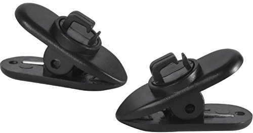12 Stücke 360 Grad Drehen Kabel Kleidung Clip Mount Clip für Kopfhörer Kopfhörer Kabel und Draht, Schwarz
