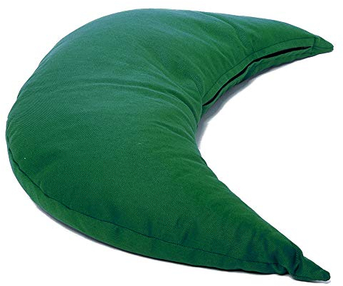 GIRAFFENLAND Zirbenkissen Mond ca. 50cm | grün | Zirbenholzkissen/Zirbelkissen | direkt befüllt