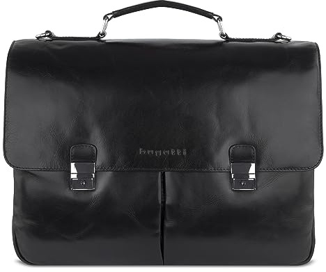 bugatti Romano, elegante Leder-Aktentasche Herren, Laptoptfach